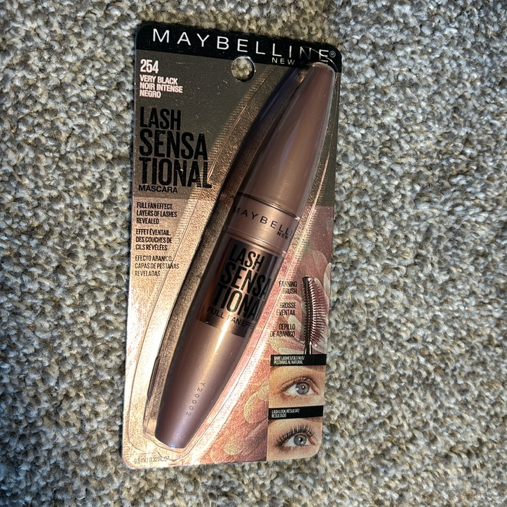 MAYBELLINE 254 very black mascara LASH SENSATIONAL®
WASHABLE MASCARA - Picture 8 of 9
